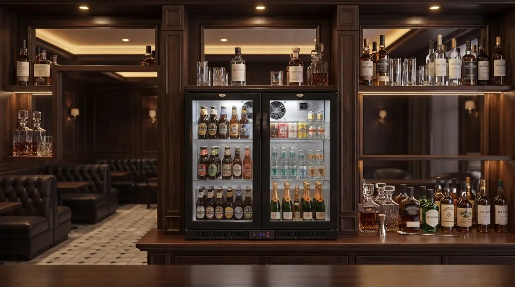 BACK BAR COOLER, Salvadore, Double Hinged Door